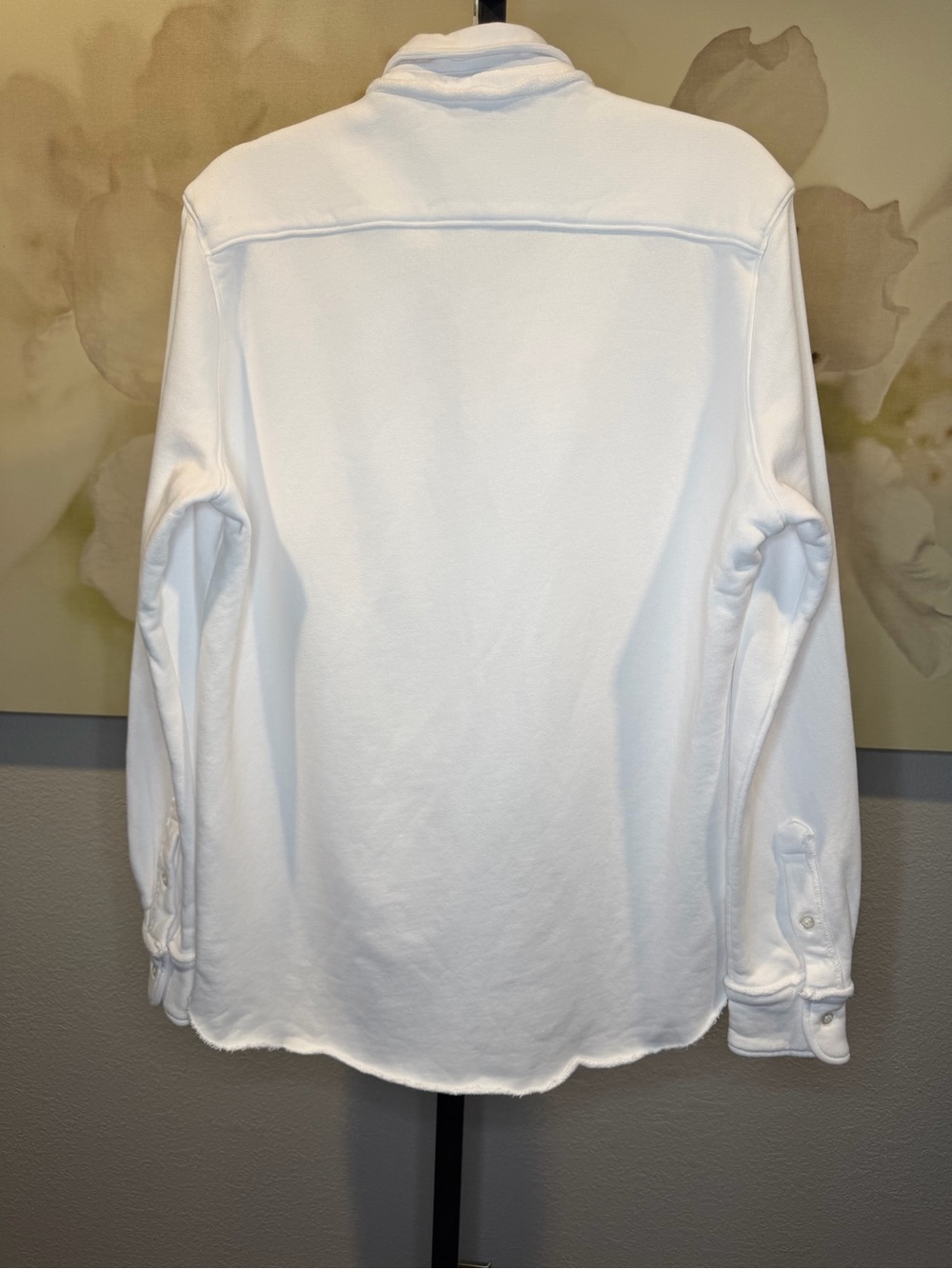 🆕Frank & Eileen Eileen Sweatshirt Button-Up in White - Picture 7 of 8